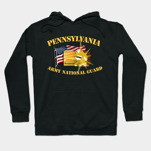 Pennsylvania - ARNG w Flag Hoodie by twix123844